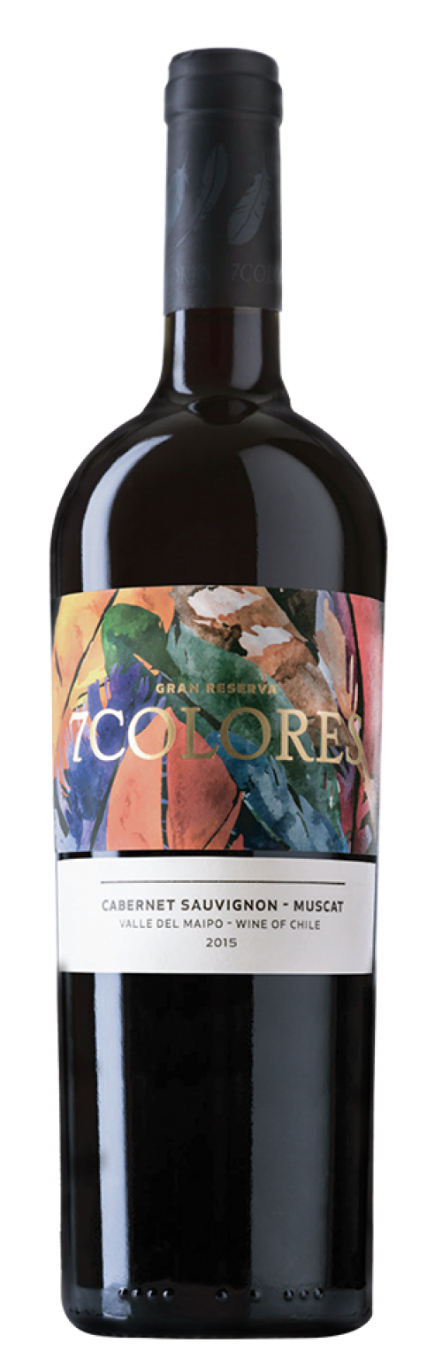 Ảnh Rượu Vang 7 Colores Cabernet Sauvignon - Muscat Reserva 