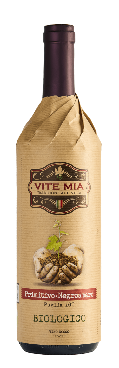 Ảnh Rượu Vang Vite Mia Organic Primitivo Negroamaro Puglia IGT 